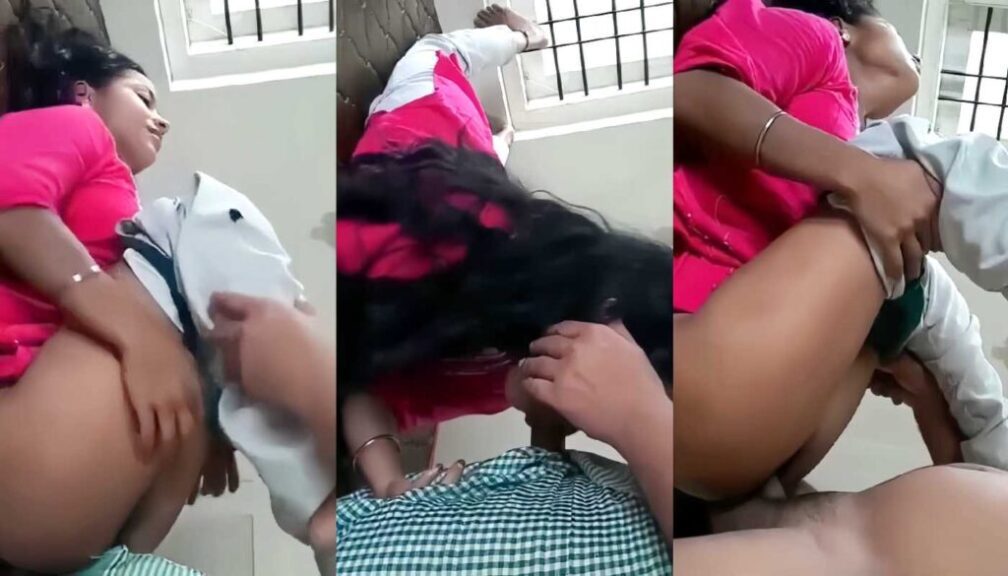 Xnxx Hot Village Girlfriend in Pink Top Blowjob and Missionary Saved Pussy Fucking full videos