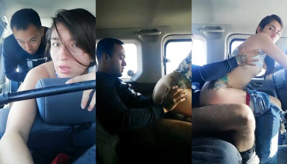 Xvideos Sexy Girlfriend in White Blue Top Car Doggy Style Fucking full videos