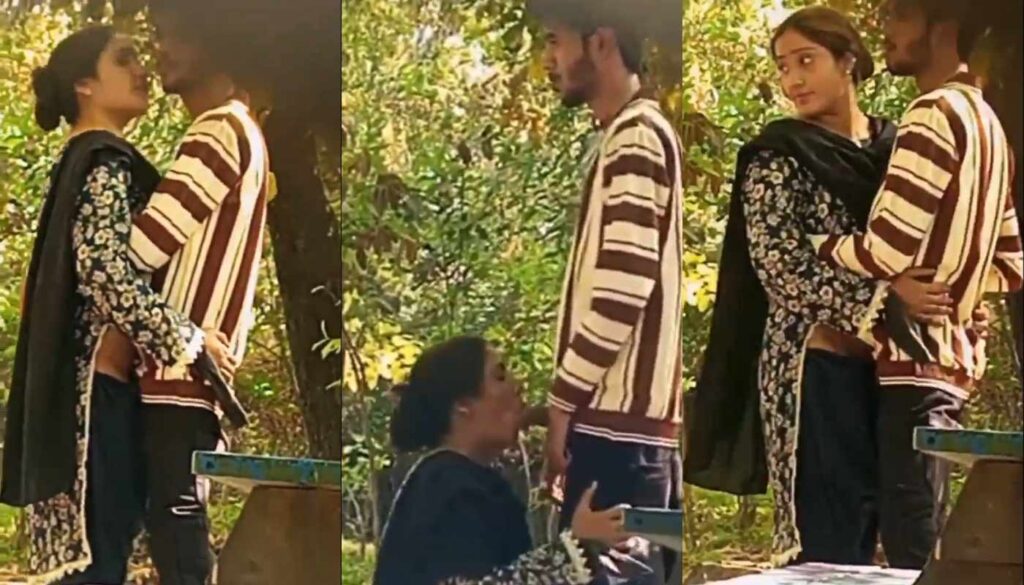 Fsiblog Desi Horny Couple Gf Sucking & Fucking in Garden Outdoor Fun Viral Video